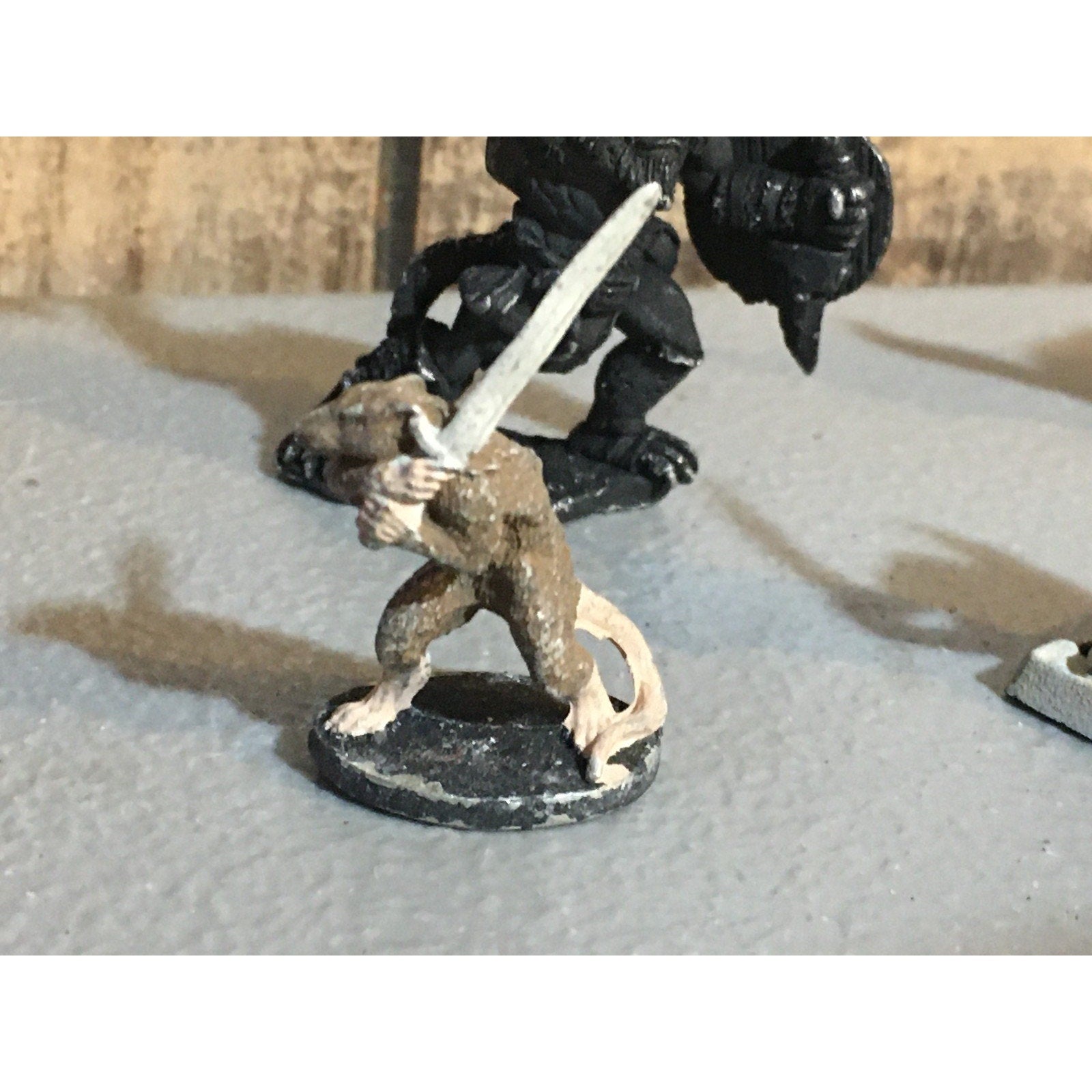 A34021 UNKNOWN METAL MINIATURES MIXED RATMAN ORC WARRIOR TABLETOP RPG