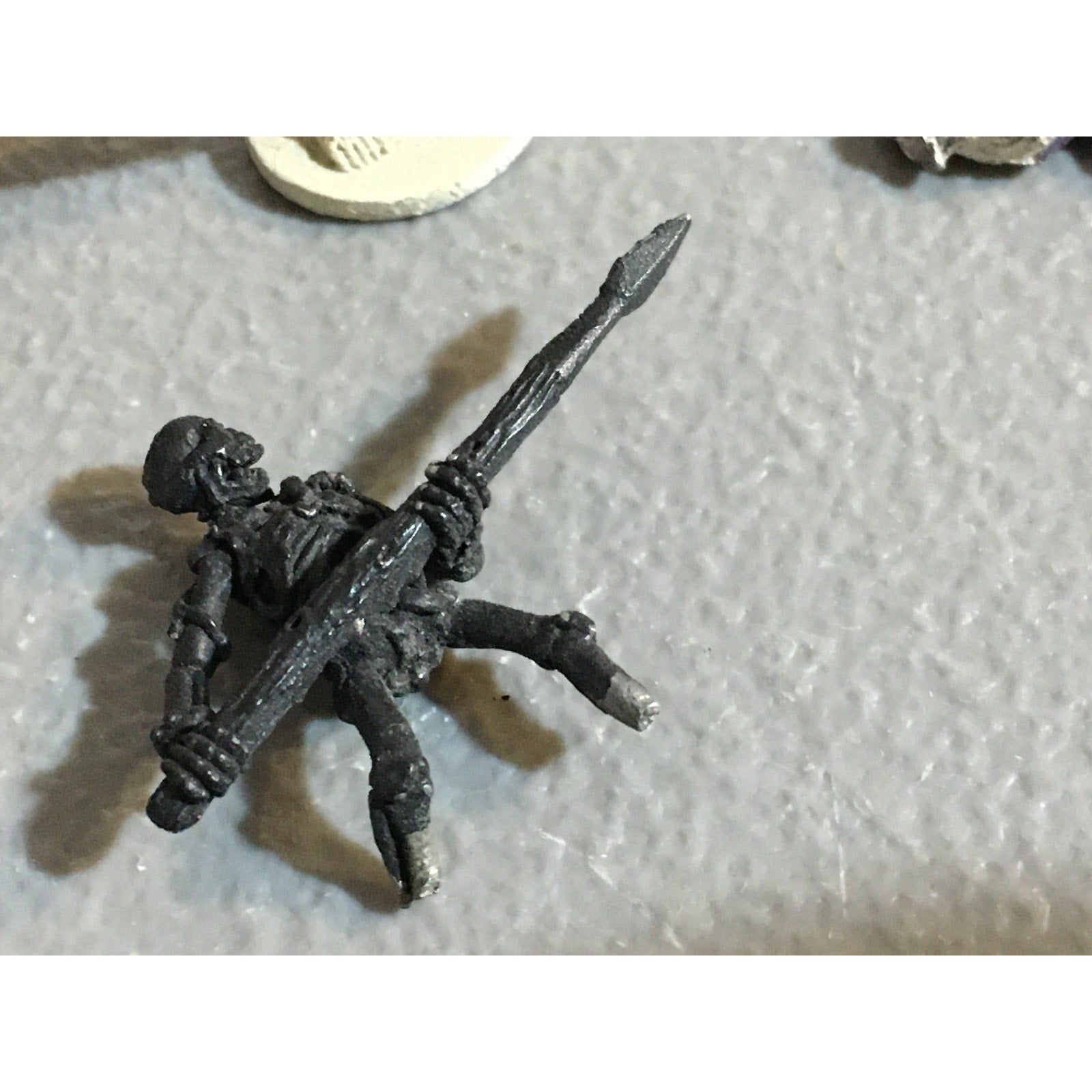 A32526 UNKNOWN METAL MINIATURES SKELETON LOT 6 PK WARRIOR CASUALTY
