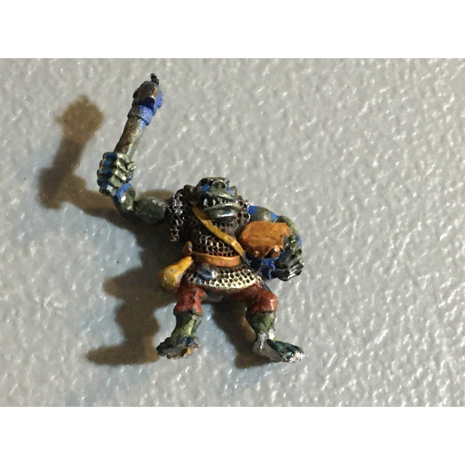 A32478 WARHAMMER FANTASY METAL ORCS GOBLINS ORC DRUMMER MUSICIAN PAINT