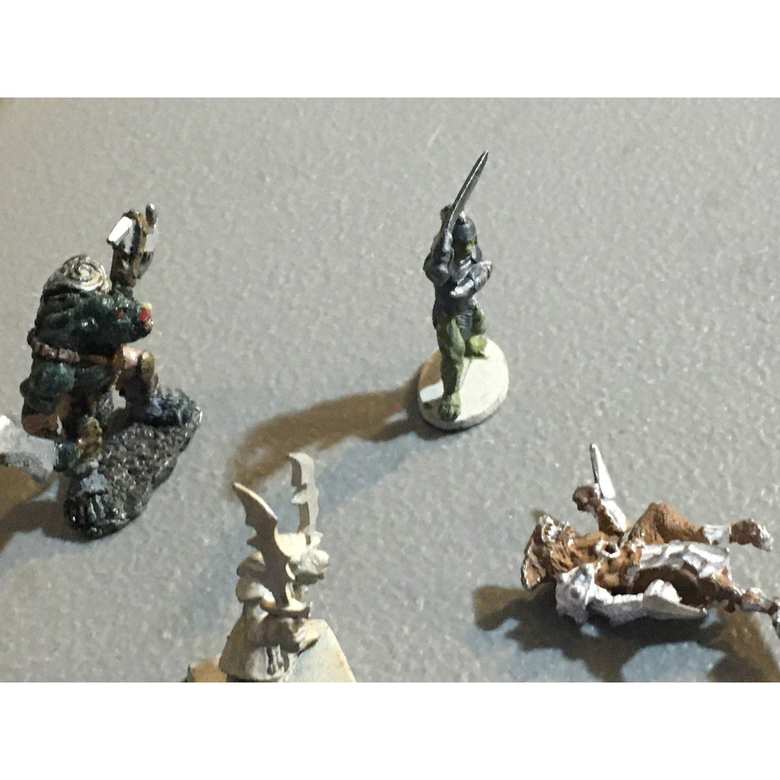 A34021 UNKNOWN METAL MINIATURES MIXED RATMAN ORC WARRIOR TABLETOP RPG