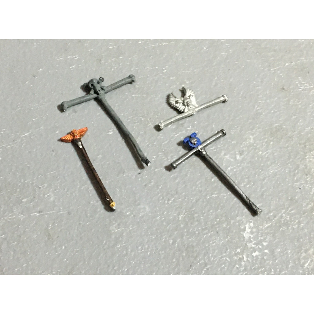 A22382 WARHAMMER 40K SPACE MARINES METAL BITS LOT BANNER POLES GAMES WORKSHOP GW