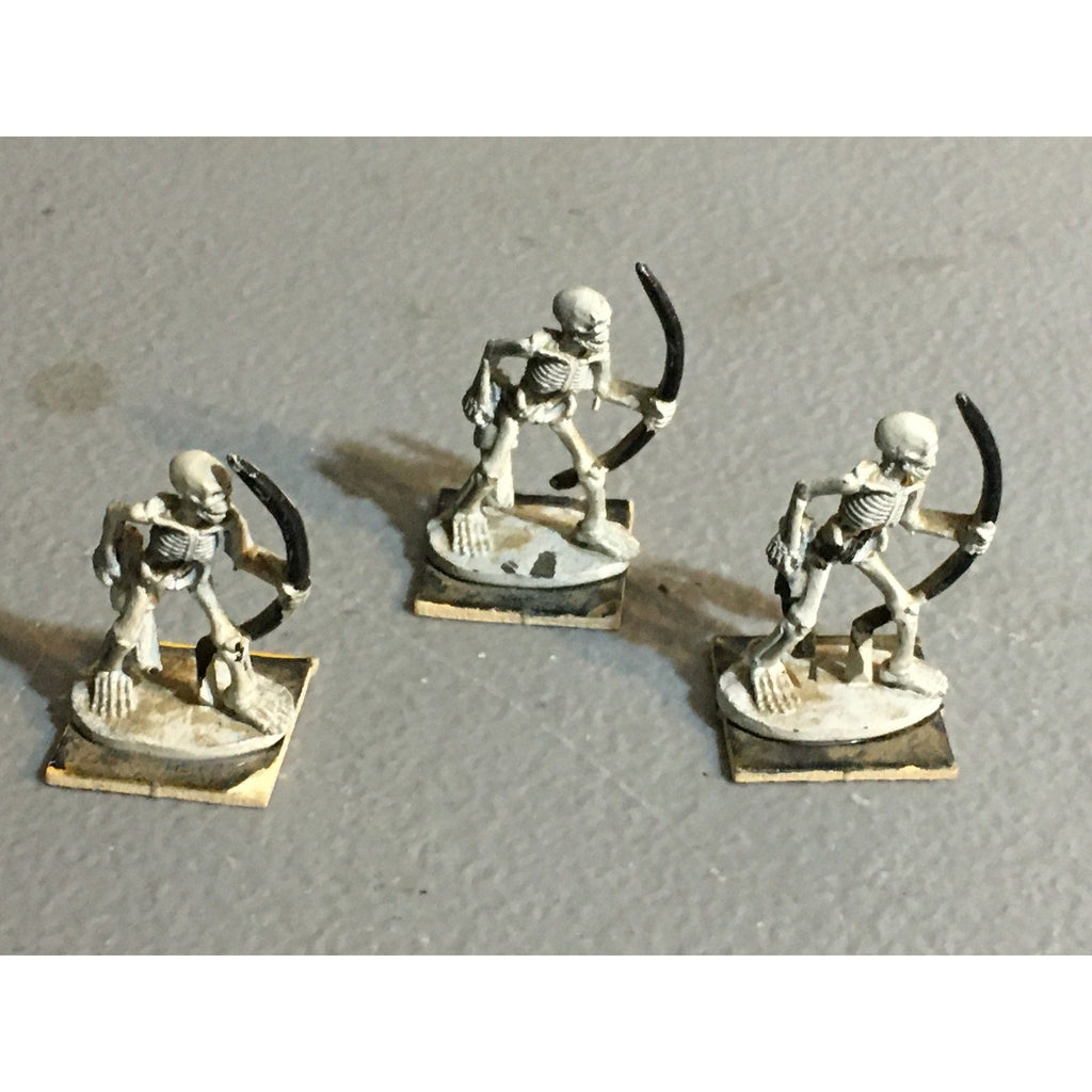 A32373 RAL PARTHA METAL MINIATURES SKELETON ARCHER 3 PK TABLETOP WAR GAMES