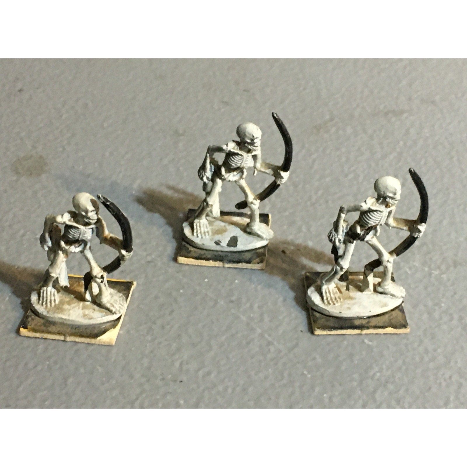 A32373 RAL PARTHA METAL MINIATURES SKELETON ARCHER 3 PK TABLETOP WAR GAMES