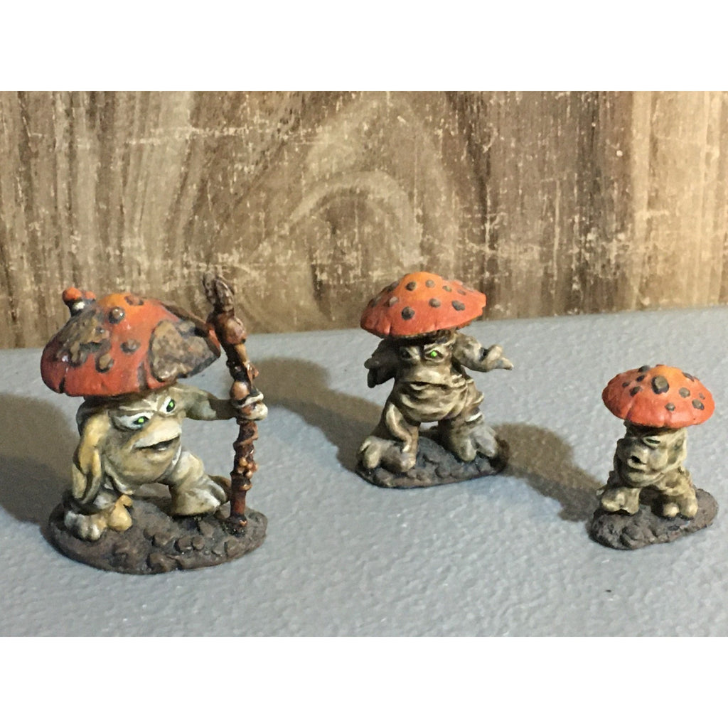 A30877 REAPER MINIATURES DARK HEAVEN MUSHROOM MEN & KING PAINTED MYCONIDS
