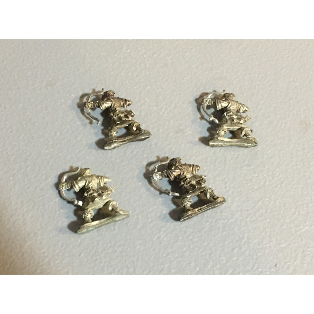 A24874 UNKNOWN METAL MINIATURES TABLETOP WARGAMES 4 PK HUMAN ARCHERS