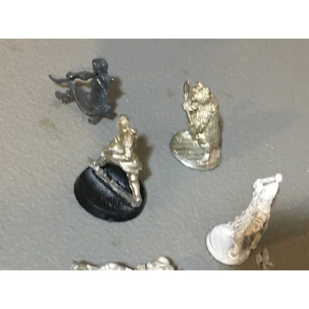 A34035 UNKNOWN METAL MINIATURES FANTASY MIXED LOT HUMAN ELF WARRIOR MISS HANDS