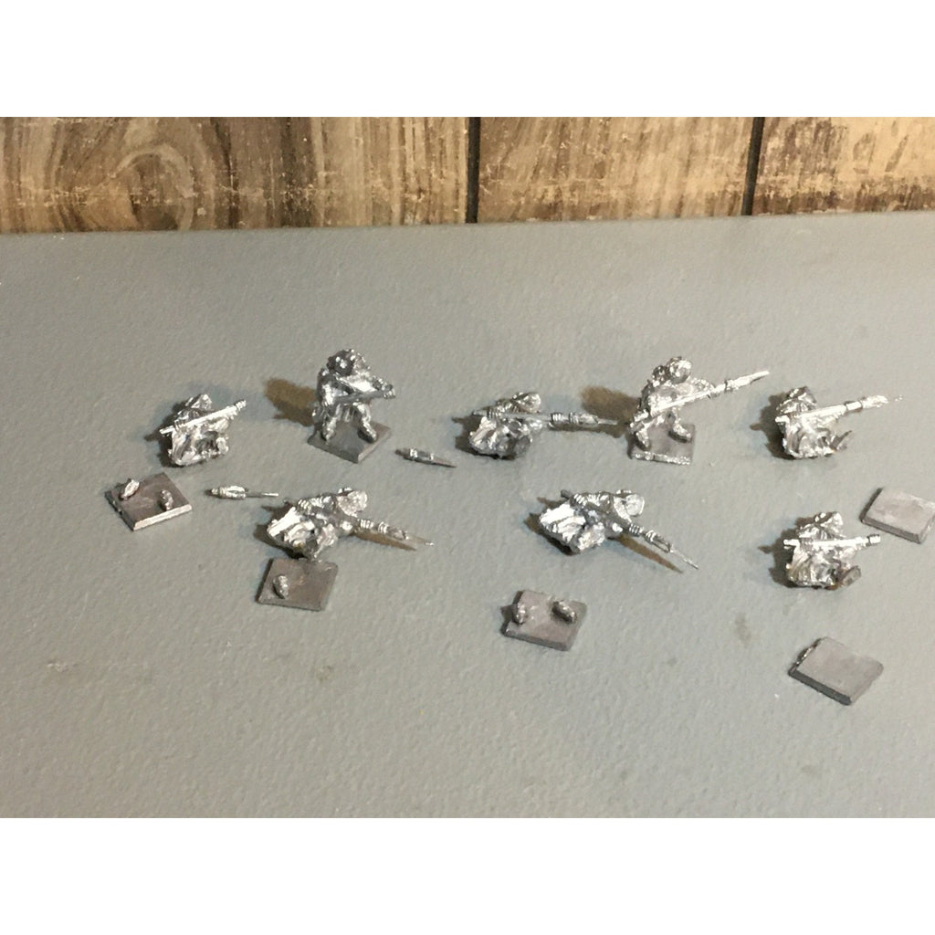 A24879 UNKNOWN METAL MINIATURES TABLETOP WARGAMES 8 PK HUMAN SPEARMEN