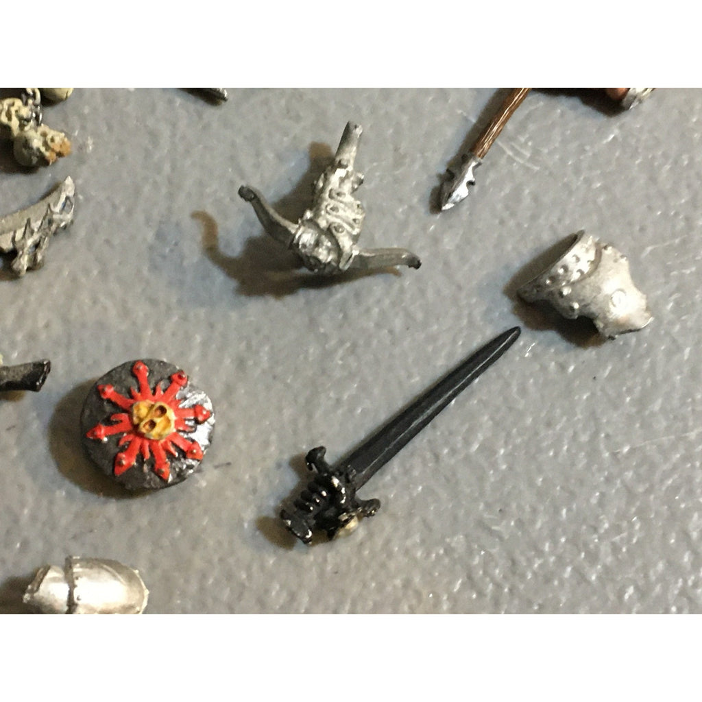 A32543 UNKNOWN MINIATURES ALL METAL BITS & INCOMPLETE LOT FANTASY