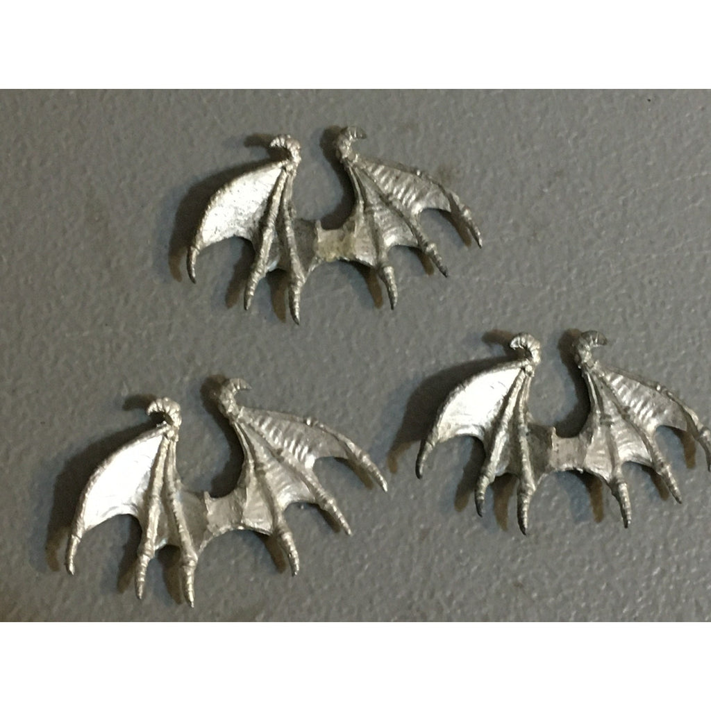 A33852 WARHAMMER 40K TYRANIDS BITS LOT METAL GARGOYLE WINGS 3 PK GW