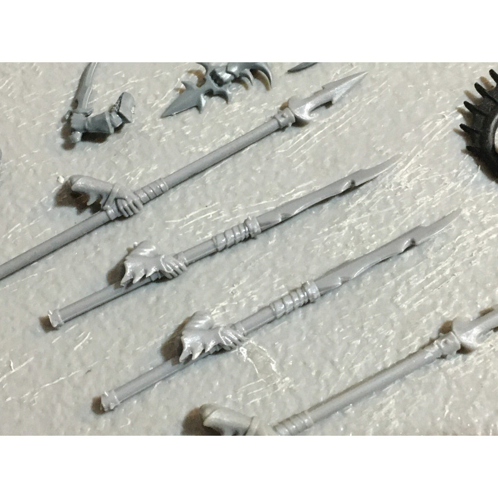 A23450 WARHAMMER FANTASY DARK ELVES BITS LOT ARMS SPEARS SWORDS GAMES WORKSHOP
