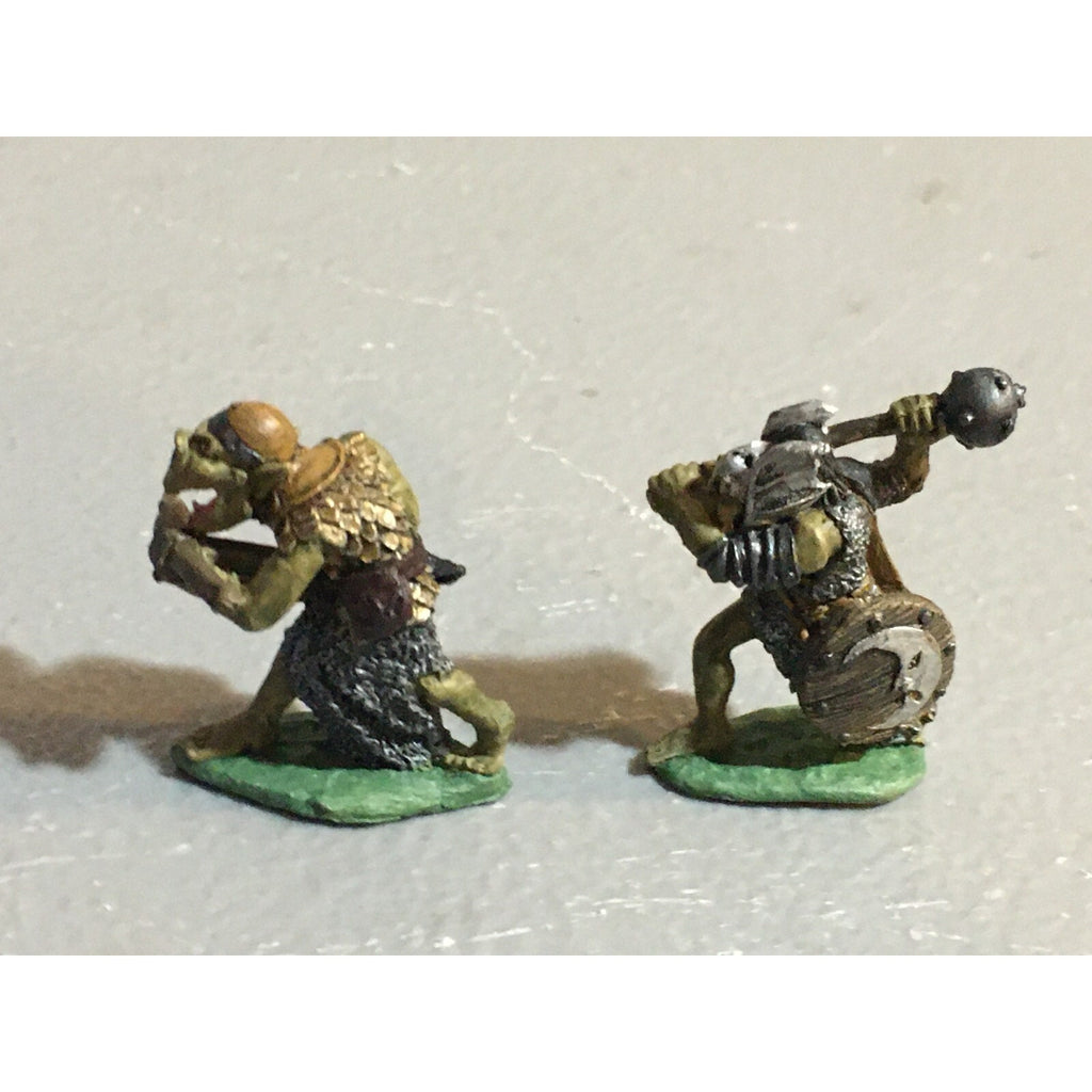 A9792 CITADEL PRE SLOTTA METAL RARE OOP ORCS ARMOURED GREAT MACE & XBOW PAINTED