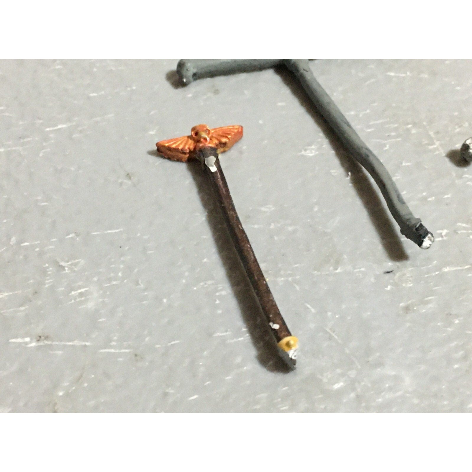 A22382 WARHAMMER 40K SPACE MARINES METAL BITS LOT BANNER POLES GAMES WORKSHOP GW