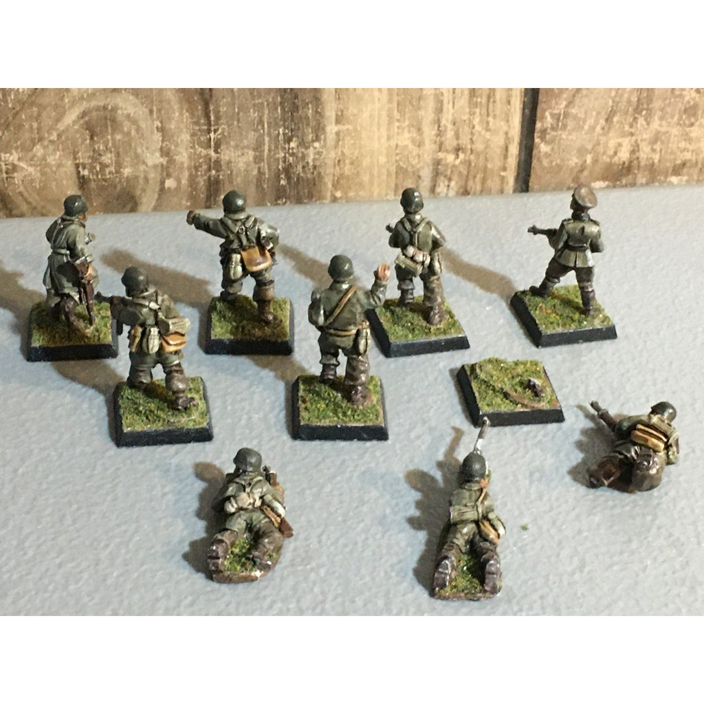 A30867 UNKNOWN METAL MINIATURES SOLDIERS INFANTRY WWII? WWI? TABLE TOP WAR GAMES