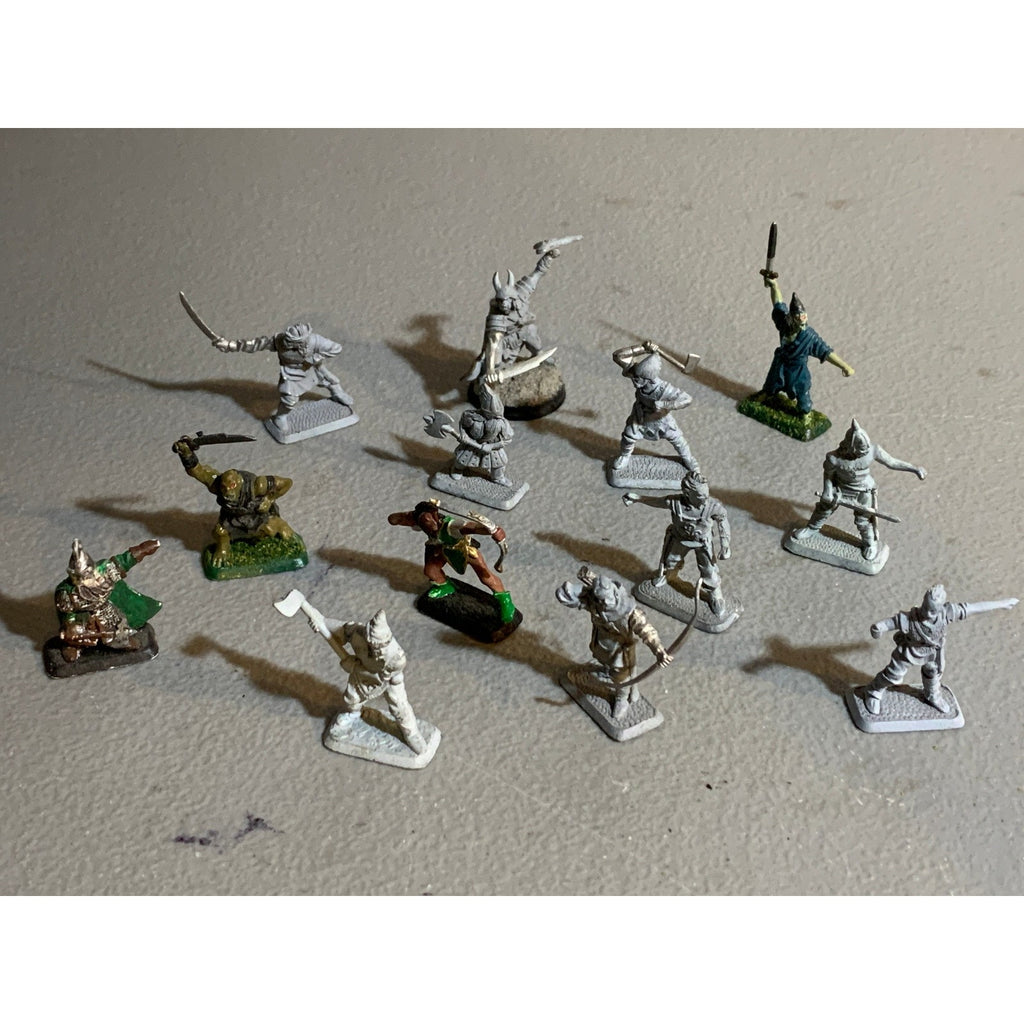 A30369 MITHRIL MINIATURES MIDDLE LOTR LORD RING METAL M SERIES LOT DWARF ORC MEN