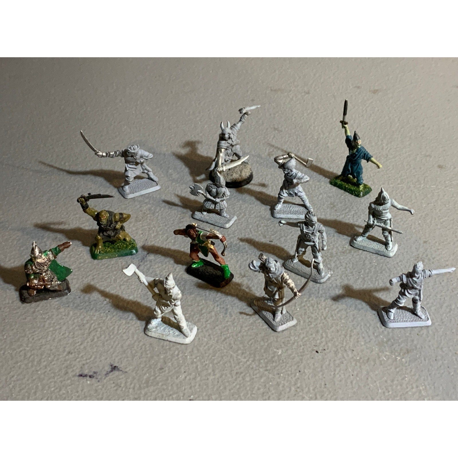 A30369 MITHRIL MINIATURES MIDDLE LOTR LORD RING METAL M SERIES LOT DWARF ORC MEN