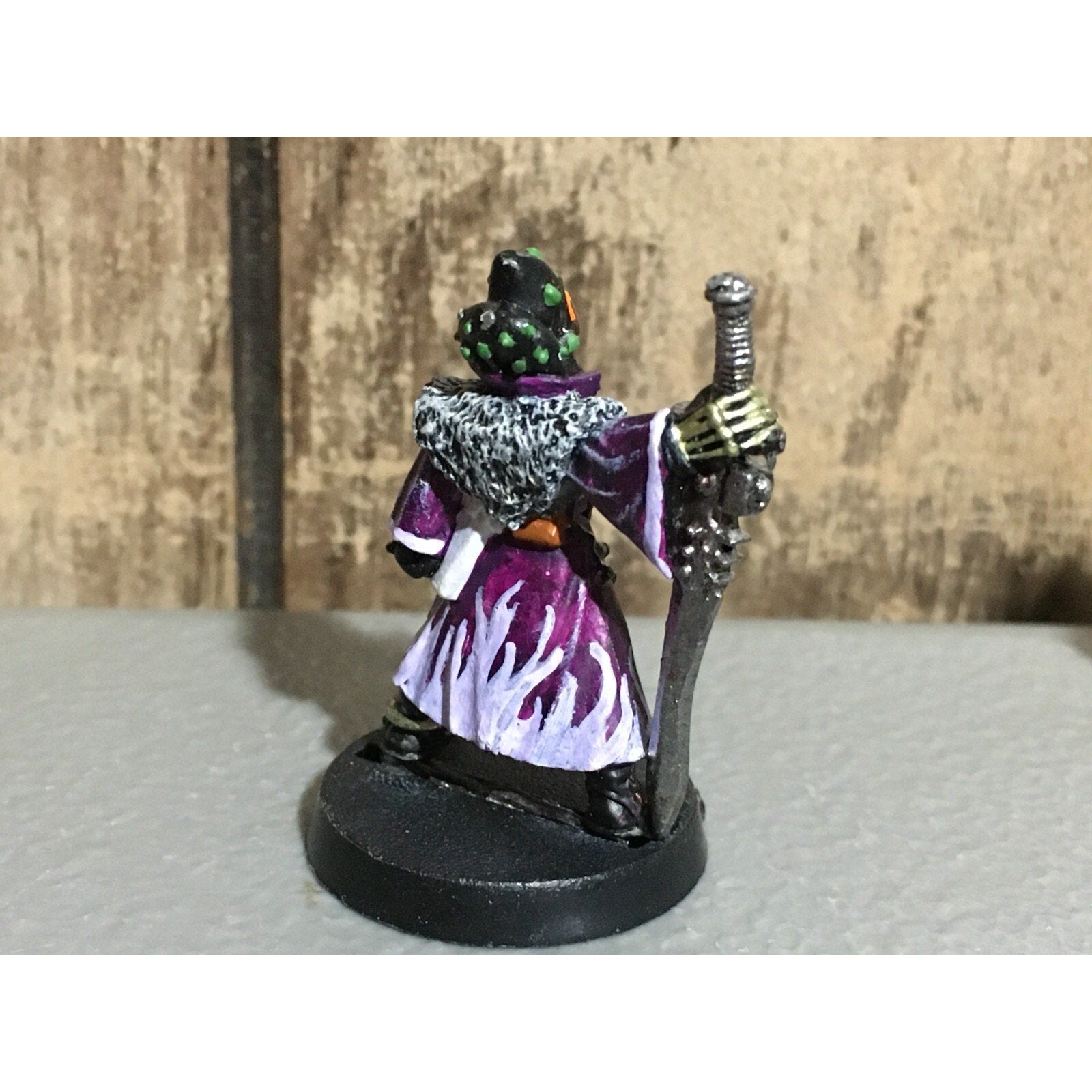 A19674 WARHAMMER 40K ELDAR CRAFTWORLDS METAL WARLOCK W SWORD OOP PAINTED