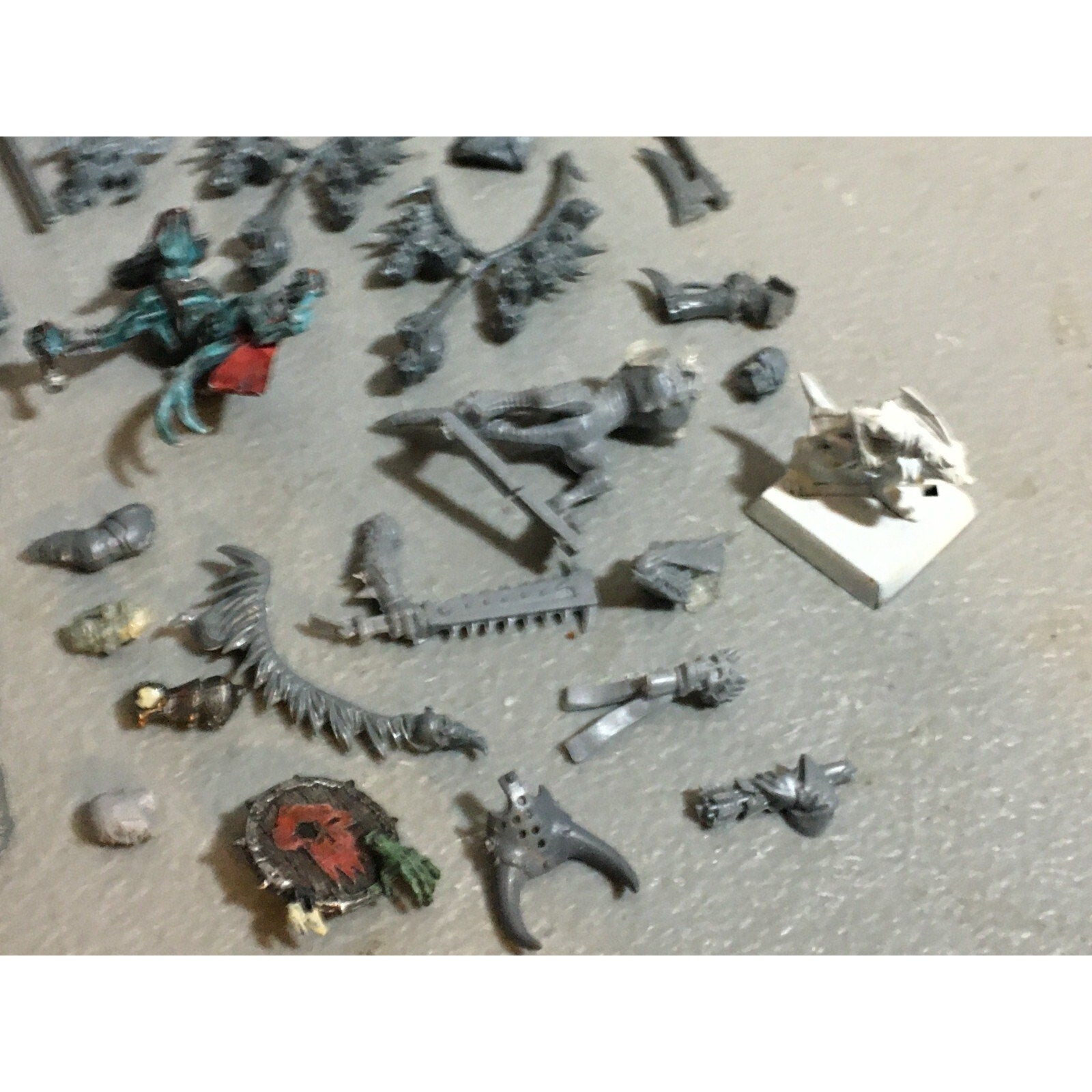 A20140 WARHAMMER AOS FANTASY BITS LOT ORCS EMPIRE CHAOS LIZARDMEN OGRE