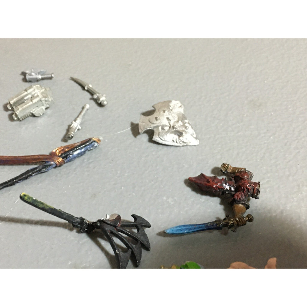 A20150 WARHAMMER 40K AOS FANTASY BITS LOT ALL METAL WINGS TALONS SPACE MARINES