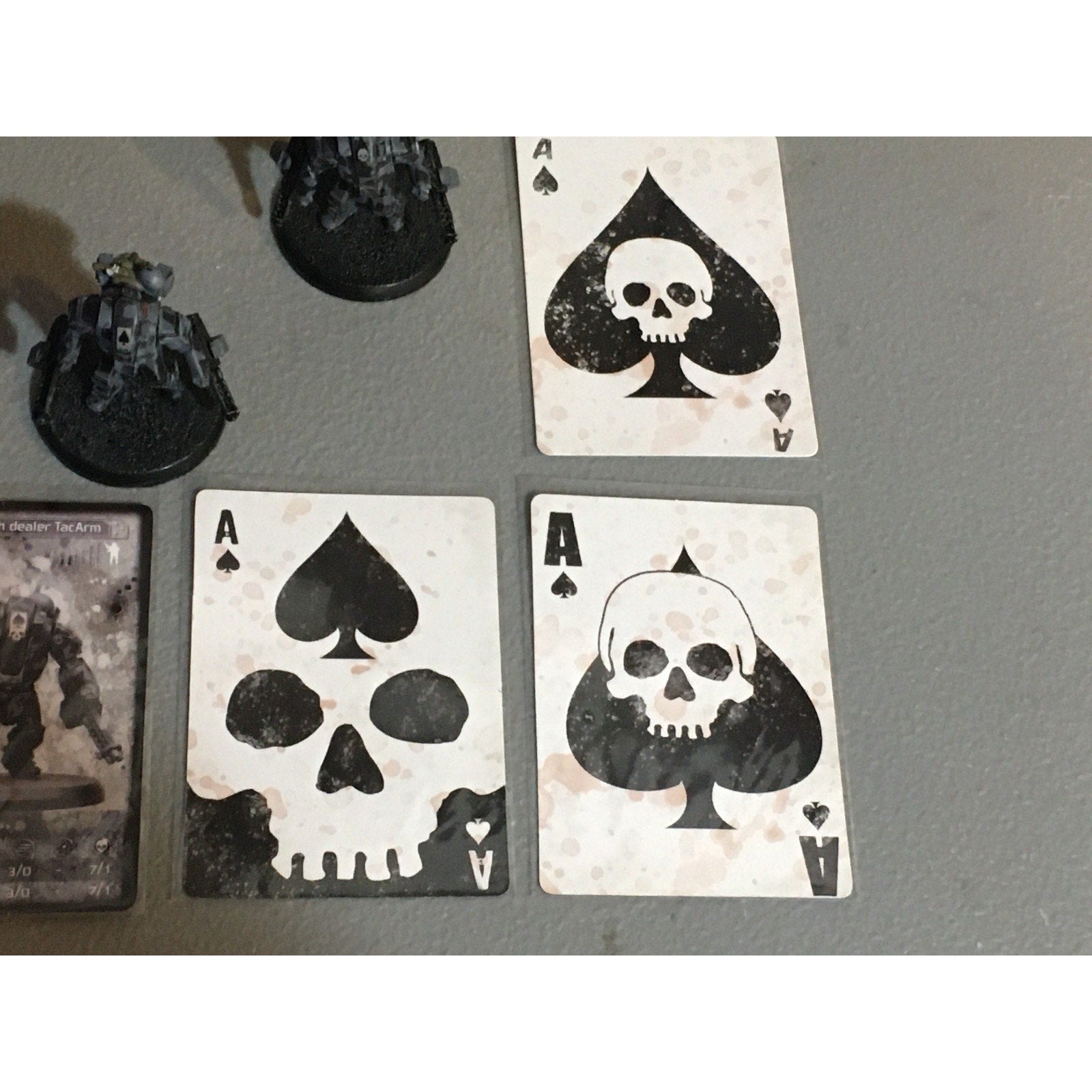 A33511 RACKHAM AT-43 UNA DEATH DEALER TACARM 3 PK MINIATURES W CARDS