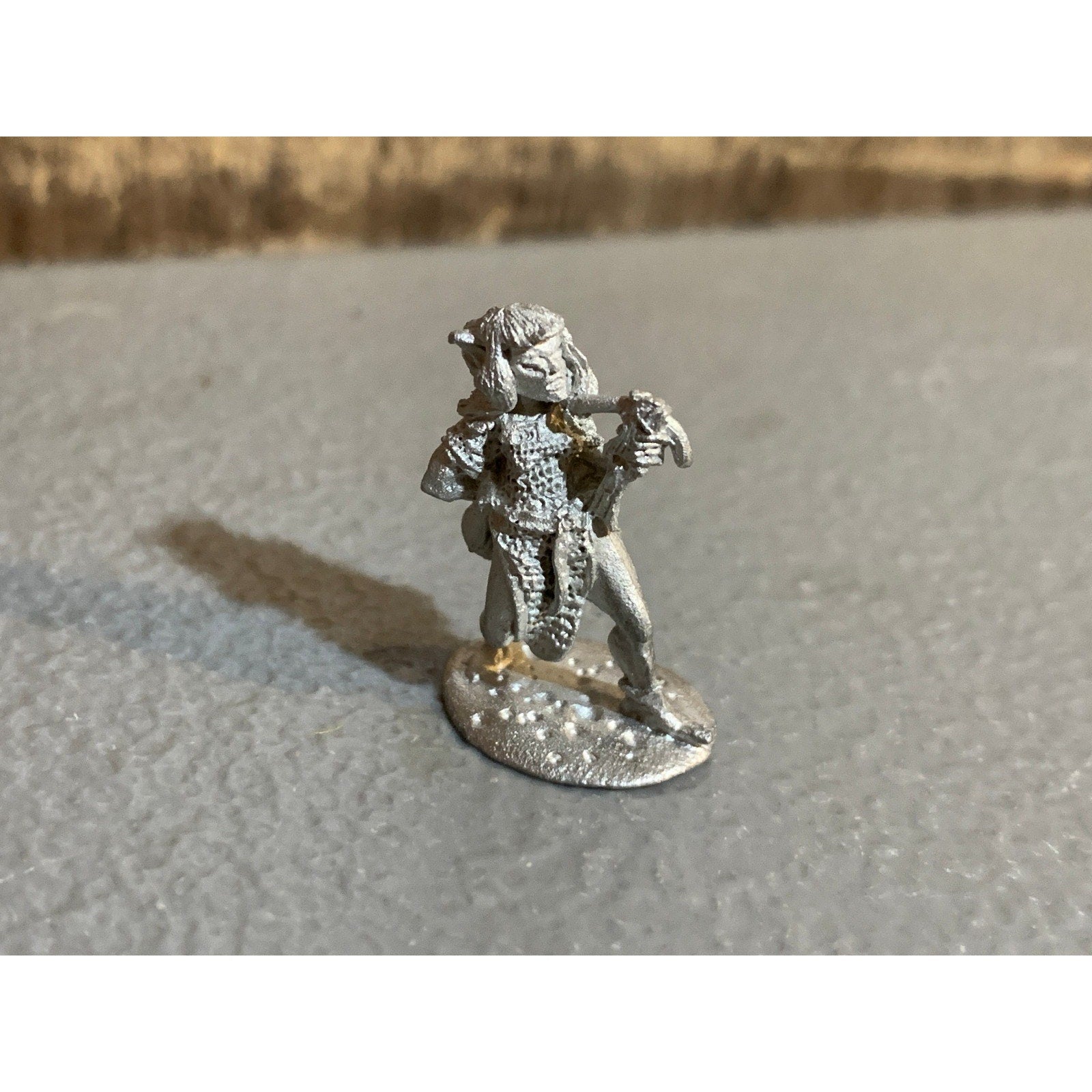 A30701 1ST ED CITADEL WARHAMMER DARK ELF METAL QULLA DARKFAITH W/ CROSSBOW