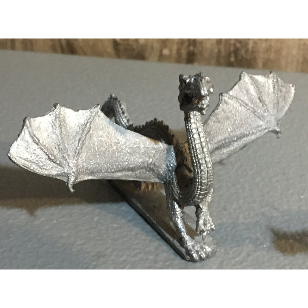 A34030 UNKNOWN METAL MINIATURES DRAGON & RIDING LIZARD TABLETOP RPG