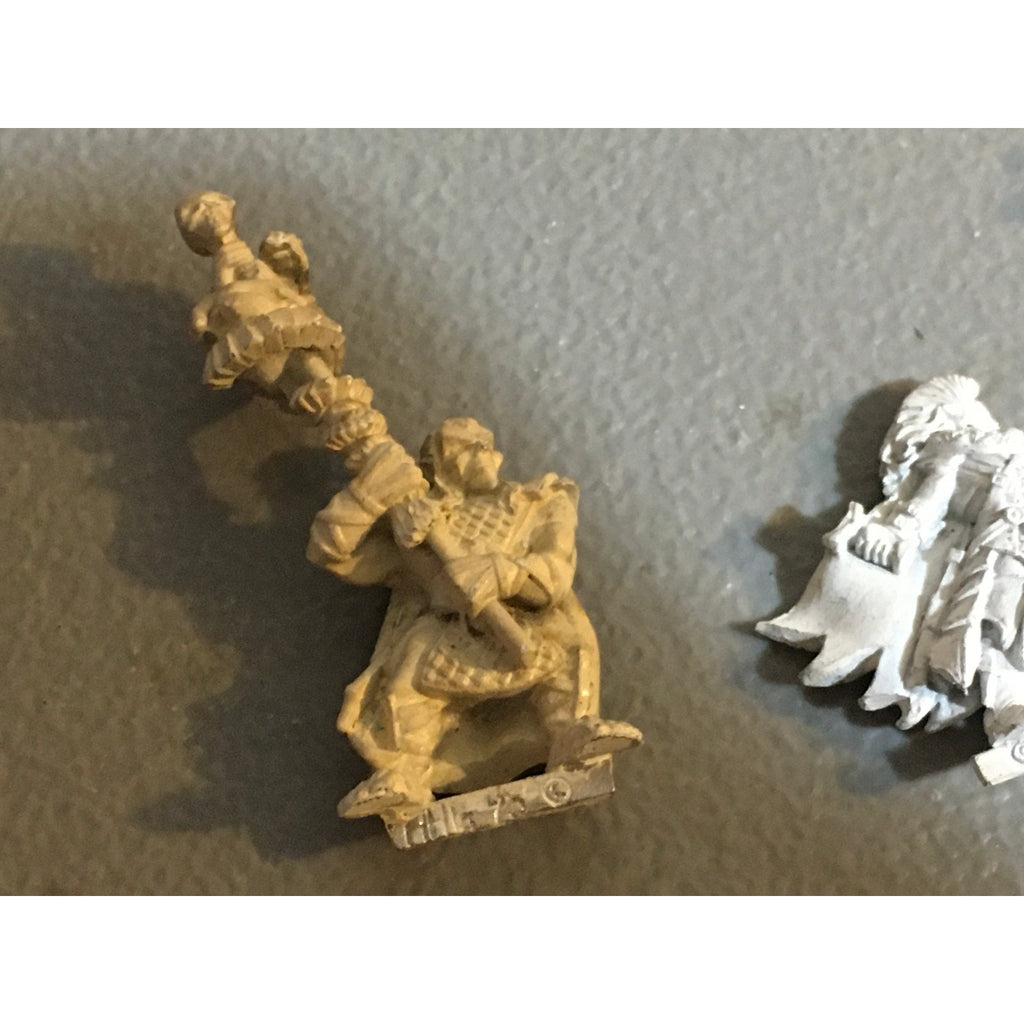 A34037 UNKNOWN METAL MINIATURES FANTASY MIXED LOT ELF WARRIOR STANDARD