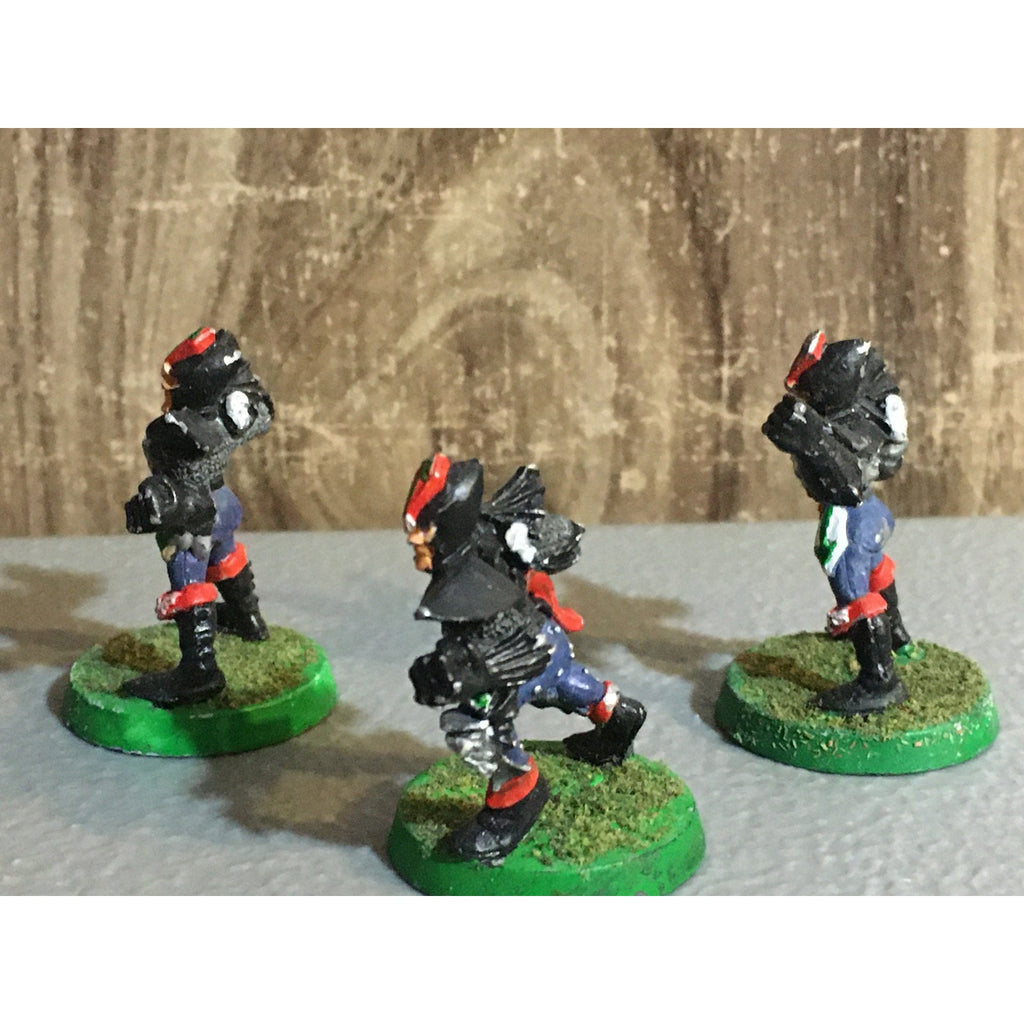 A30118 WARHAMMER BLOOD BOWL METAL DARK ELVES TEAM LINEMEN 3 PK PAINT BASE OOP GW