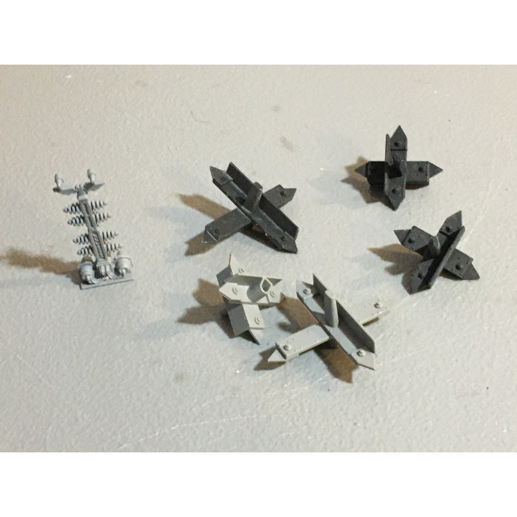 A24509 WARHAMMER 40K SPACE MARINES TERRAIN BITS LOT PYLON BARRICADES GW