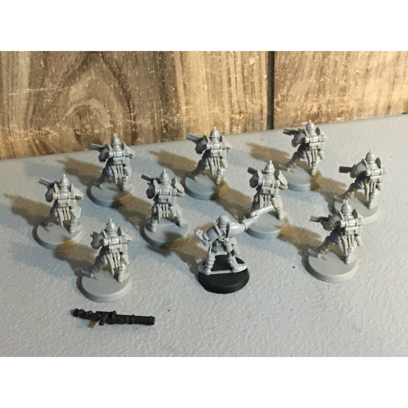 A30063 UNKNOWN TABLE TOP SCI-FI POWER ARMOR SOLDIERS 10 PK WAR GAMES