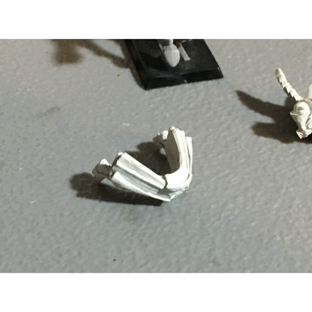 A23911 WARHAMMER FANTASY HIGH ELVES METAL SILVER HELM COMMAND CHAMPION NO SHIELD