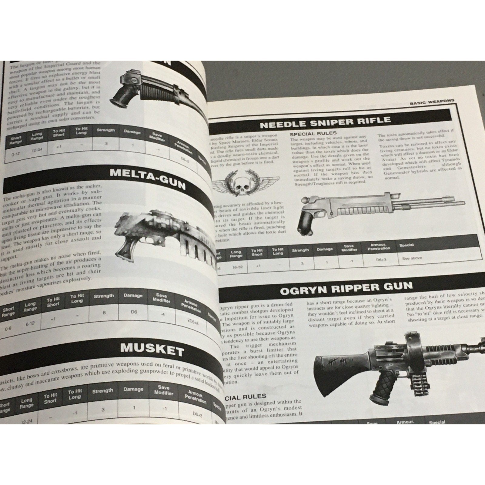 BOOK GAMES WORKSHOP WARHAMMER 40K 1993 WARGEAR 2ND ED SUPPLEMENT SB USED