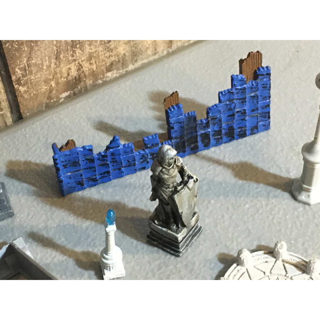 A32576 UNKNOWN MINIATURES PLASTIC TERRAIN LOT STATUE WEAPON RACK WALL LAMP POST