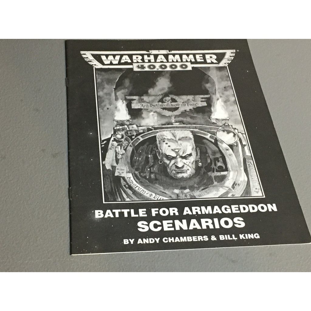 BOOK GAMES WORKSHOP WARHAMMER 40K BATTLE FOR ARMAGEDDON SCENARIOS 2ND ED SB USED