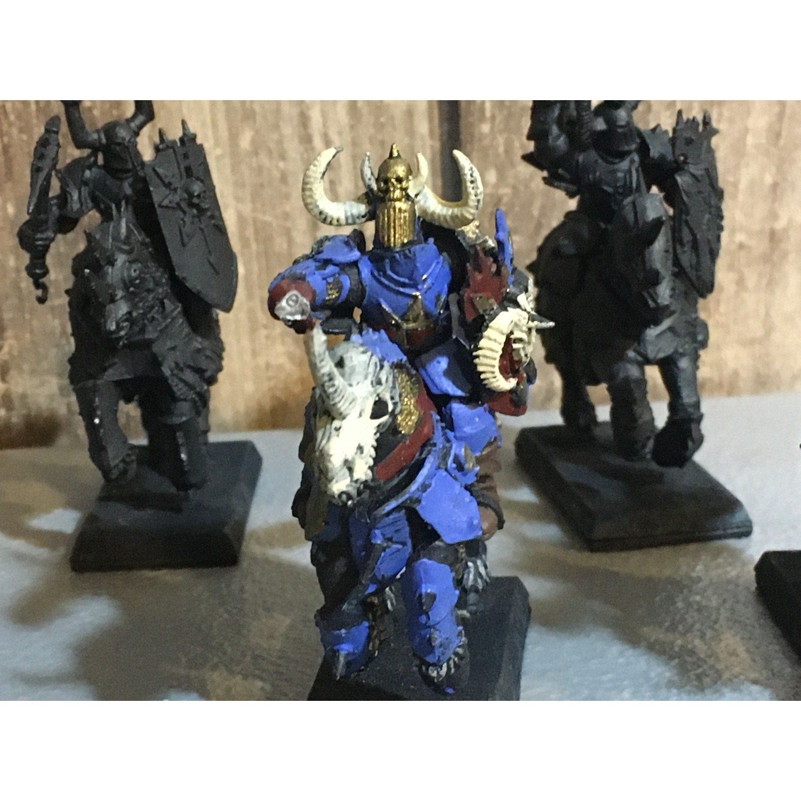 A33420 WARHAMMER FANTASY OLD WORLD CHAOS MORTALS KNIGHTS 5 PK INCOMPLETE GW