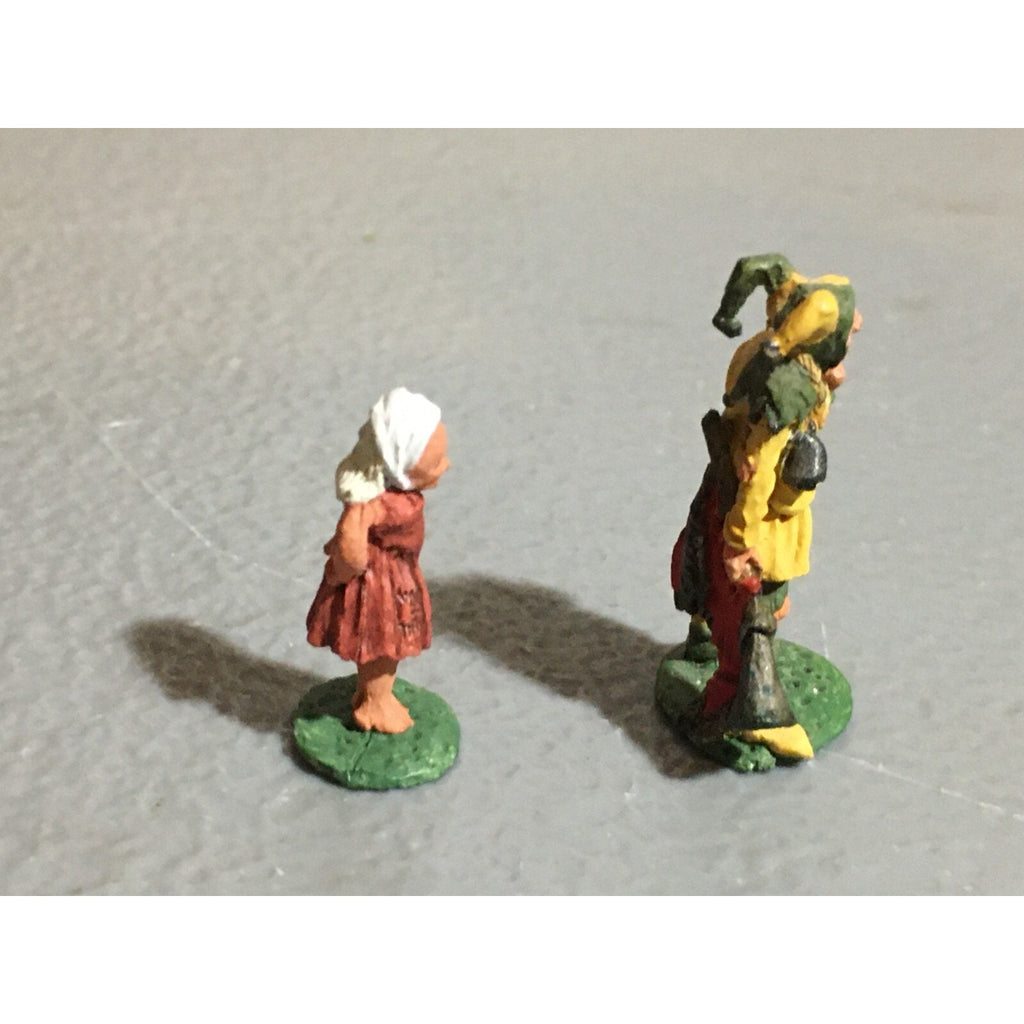 A9850 CITADEL PRE SLOTTA METAL RARE OOP PAINTED HUMAN JESTER & CHILD