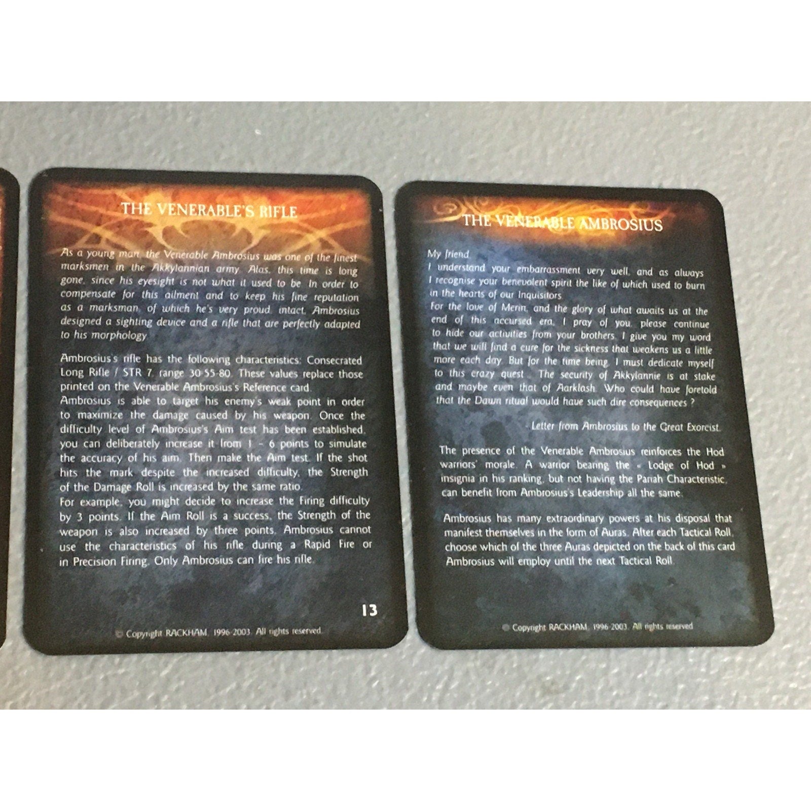 A32710 RACKHAM CONFRONTATION GRIFFINS VENERABLE AMBROSIUS METAL TABLETOP