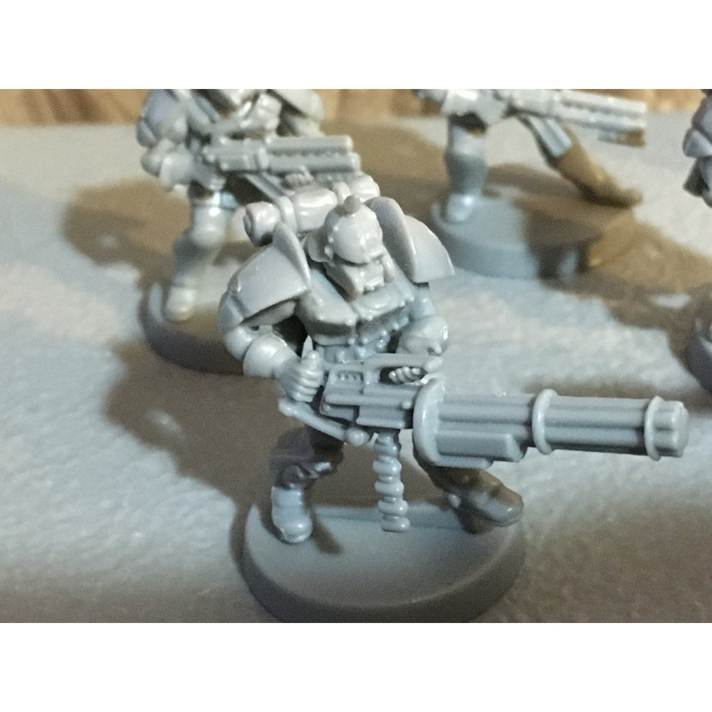 A30060 UNKNOWN TABLE TOP SCI-FI POWER ARMOR SOLDIERS 10 PK WAR GAMES
