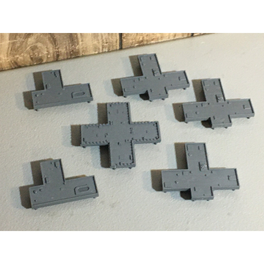 A31682 WARHAMMER EPIC 40K TERRAIN BUILDINGS PLASTIC ROOF TOPS 6 PK GW