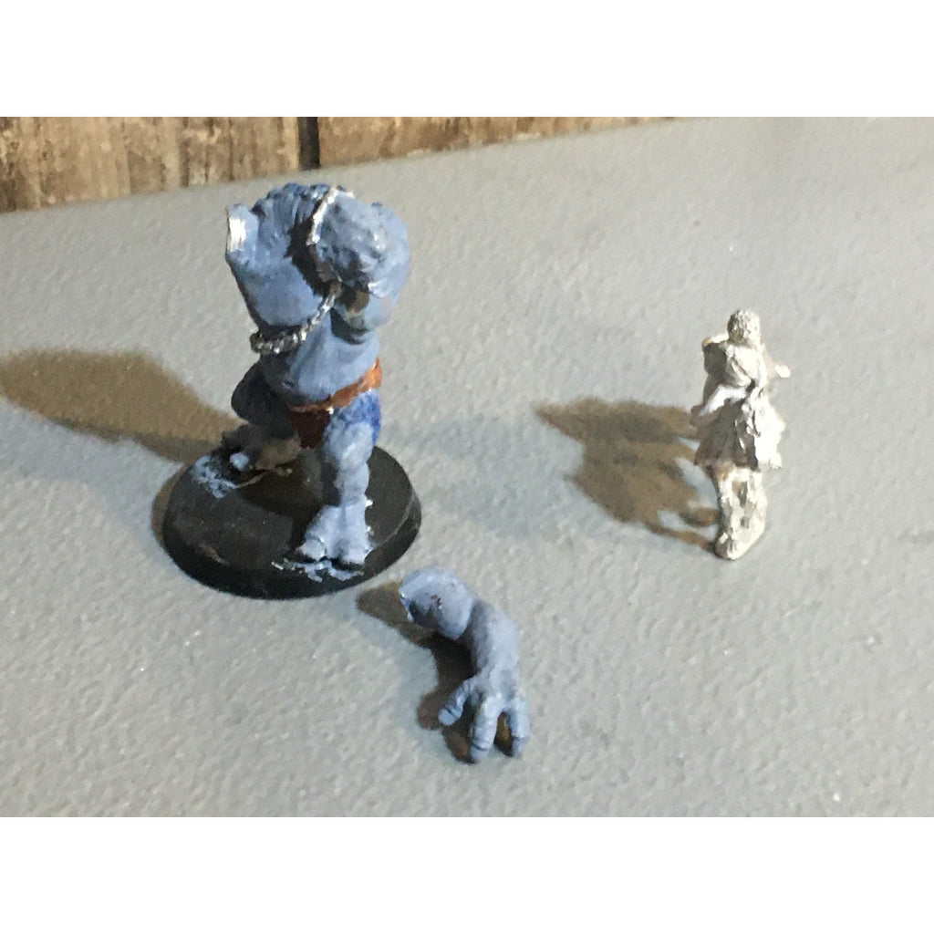 A34031 LOTR LORD OF THE RINGS GAMES WORKSHOP METAL CAVE TROLL & HOBBIT PONY INC