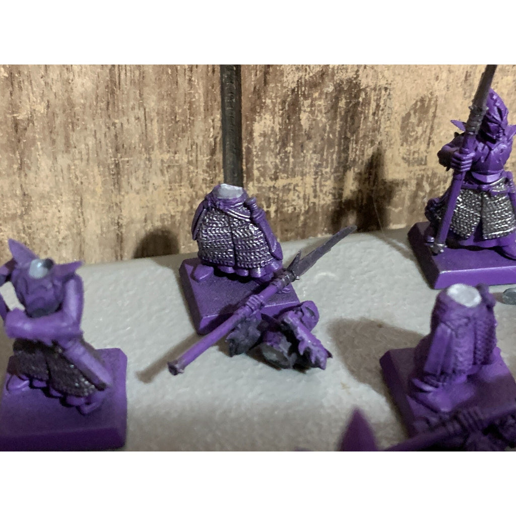 A16903 WARHAMMER AOS FANTASY DARK ELVES SPEARMEN 10 PACK MISS 2 SHIELDS GW