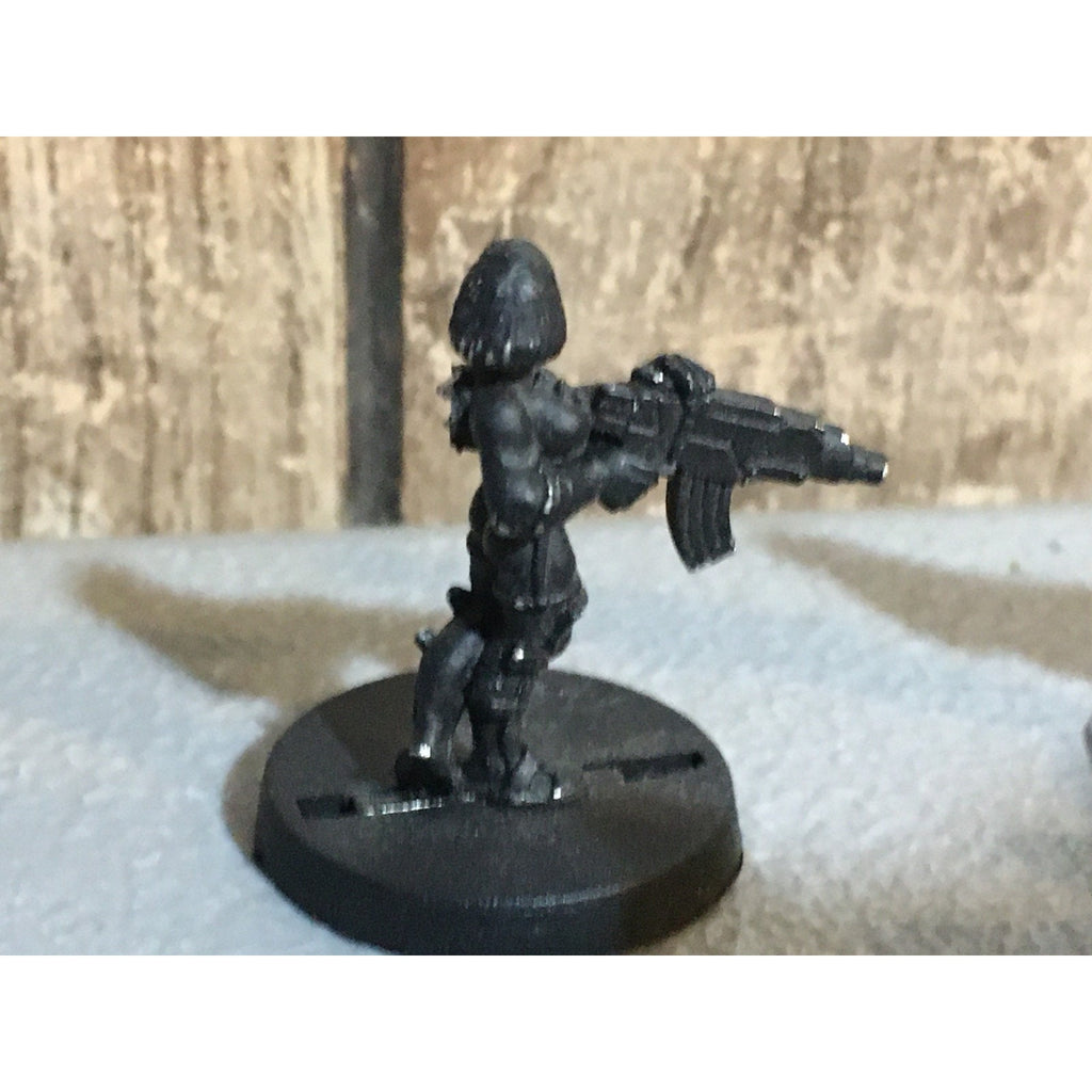 A31543 I-KORE VOID METAL FEMALE MILITIA LOT 4 PK INFANTRY CIVILIANS