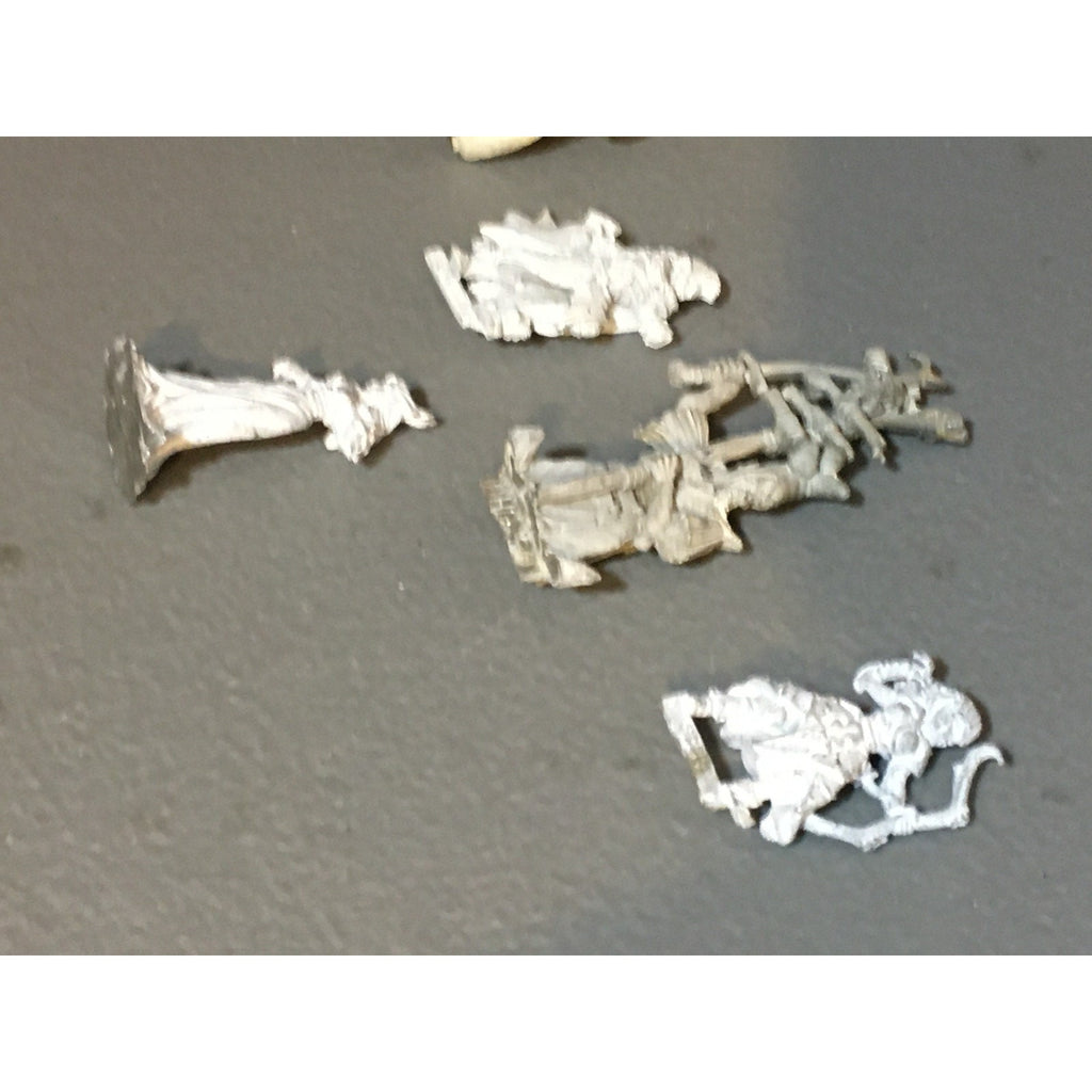 A34037 UNKNOWN METAL MINIATURES FANTASY MIXED LOT ELF WARRIOR STANDARD