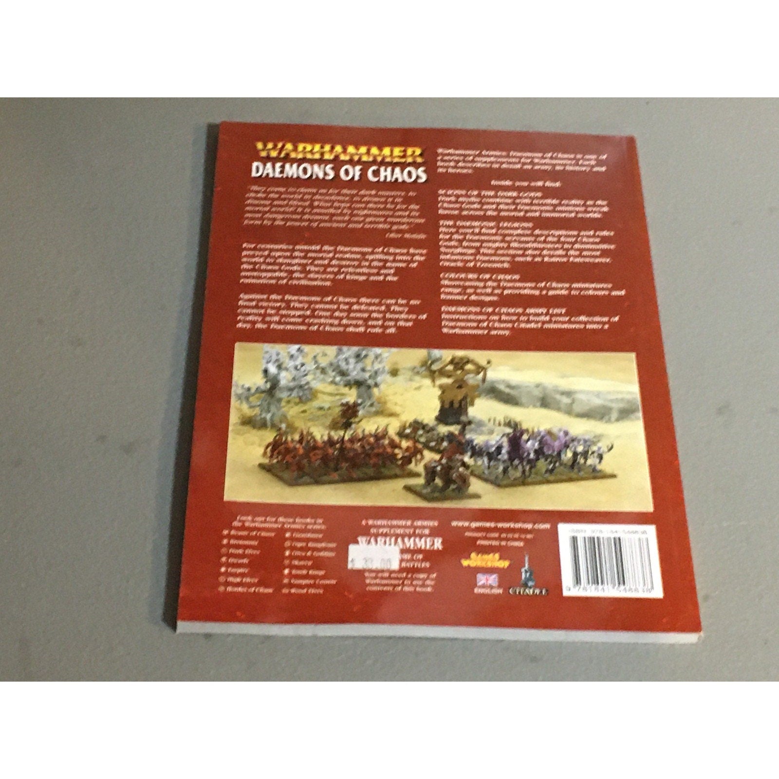 BOOK WARHAMMER FANTASY DAEMONS OF CHAOS ARMY BOOK GW GAMES WORKSHOP