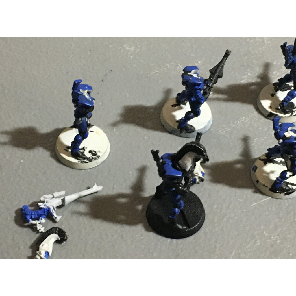 A22117 WARHAMMER 40K ELDAR CRAFTWORLDS DIRE AVENGERS METAL HEADS MISS 1 ARM GW