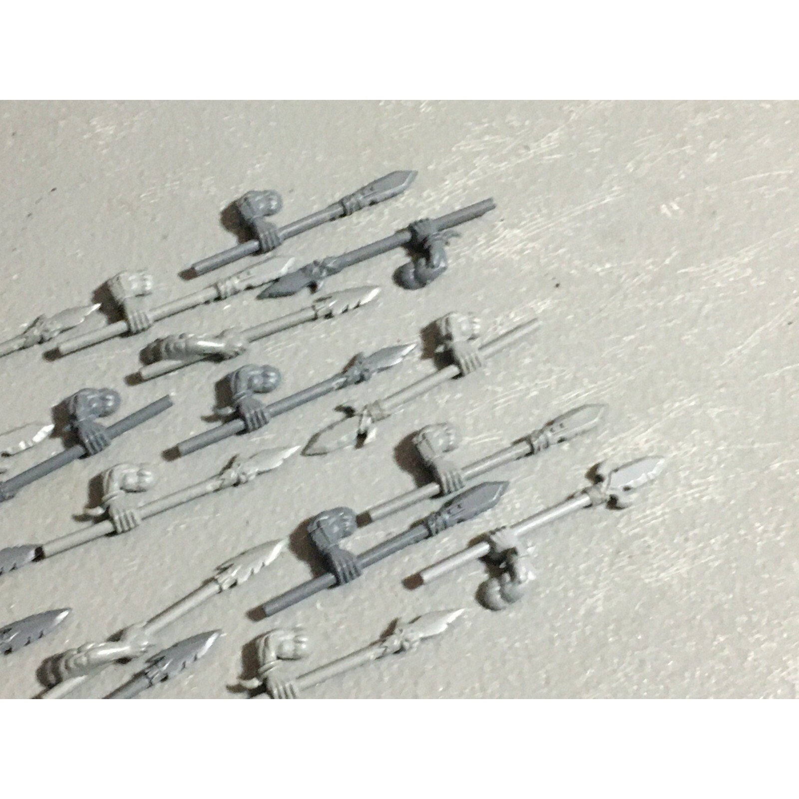 A22608 WARHAMMER FANTASY ORCS & GOBLINS BITS LOT ORC BOYZ SPEARS GAMES WORKSHOP
