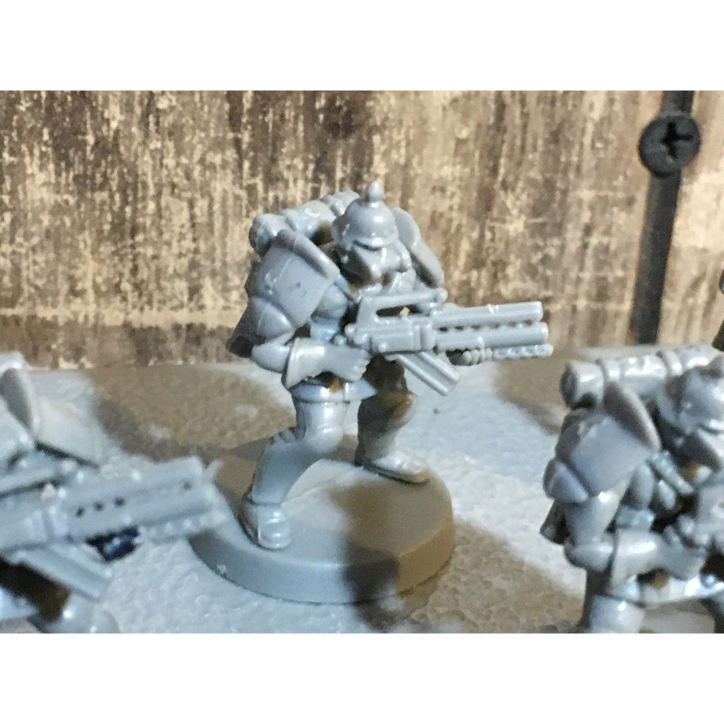A30062 UNKNOWN TABLE TOP SCI-FI POWER ARMOR SOLDIERS 10 PK WAR GAMES