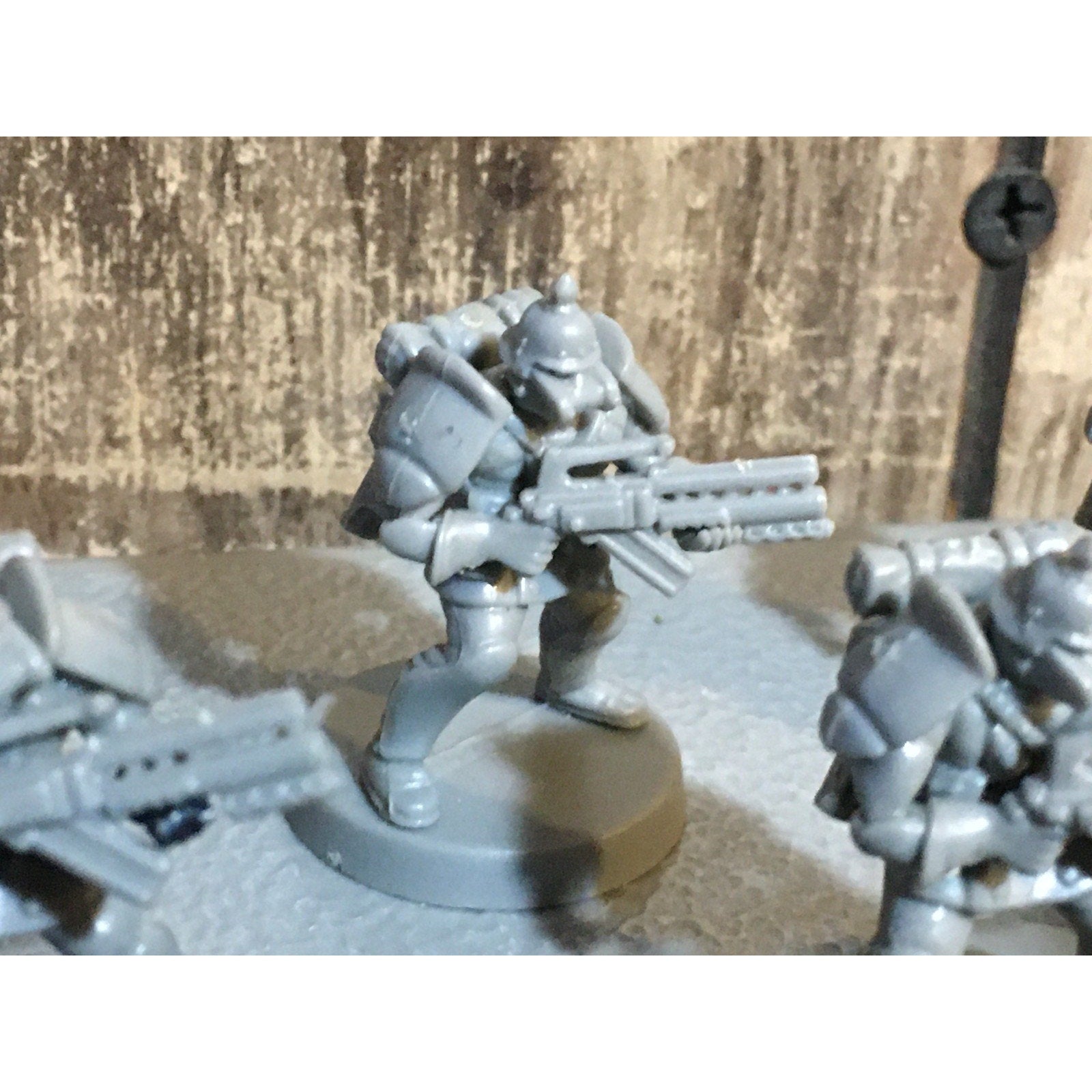 A30062 UNKNOWN TABLE TOP SCI-FI POWER ARMOR SOLDIERS 10 PK WAR GAMES