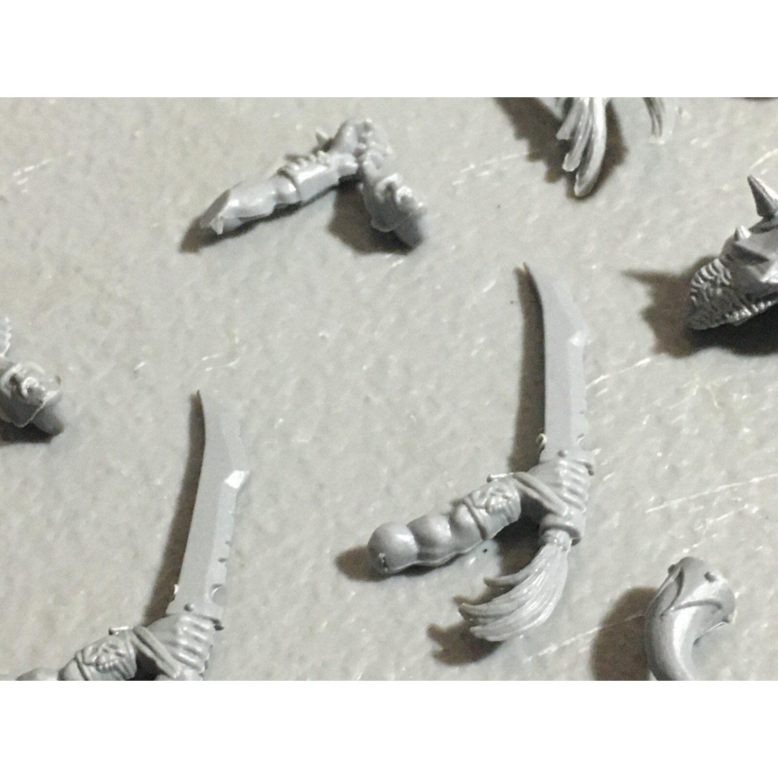 A22629 WARHAMMER FANTASY ORCS & GOBLINS BITS LOT GOBLIN WOLF RIDER ARMS GW