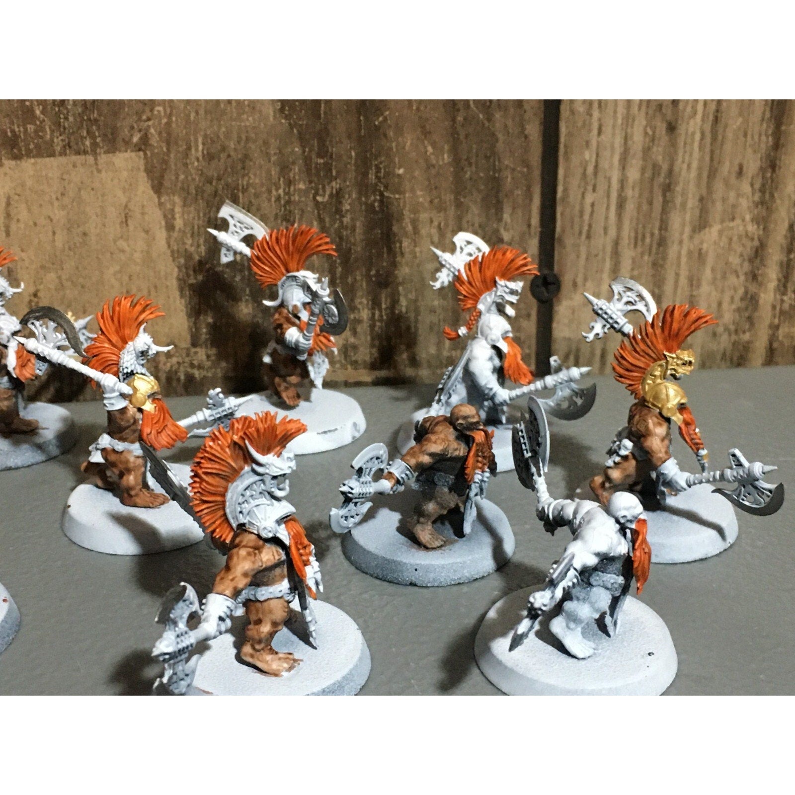 A20178 WARHAMMER FANTASY AOS FYRESLAYERS VULKITE BERZERKERS 10 PK PRIMED