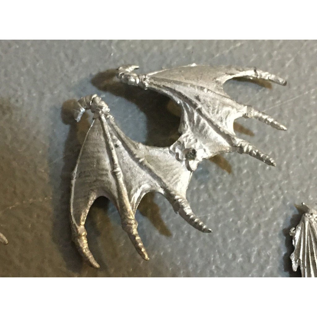 A33853 WARHAMMER 40K TYRANIDS BITS LOT METAL GARGOYLE WINGS 2PK & CHAOS FURY 2PK